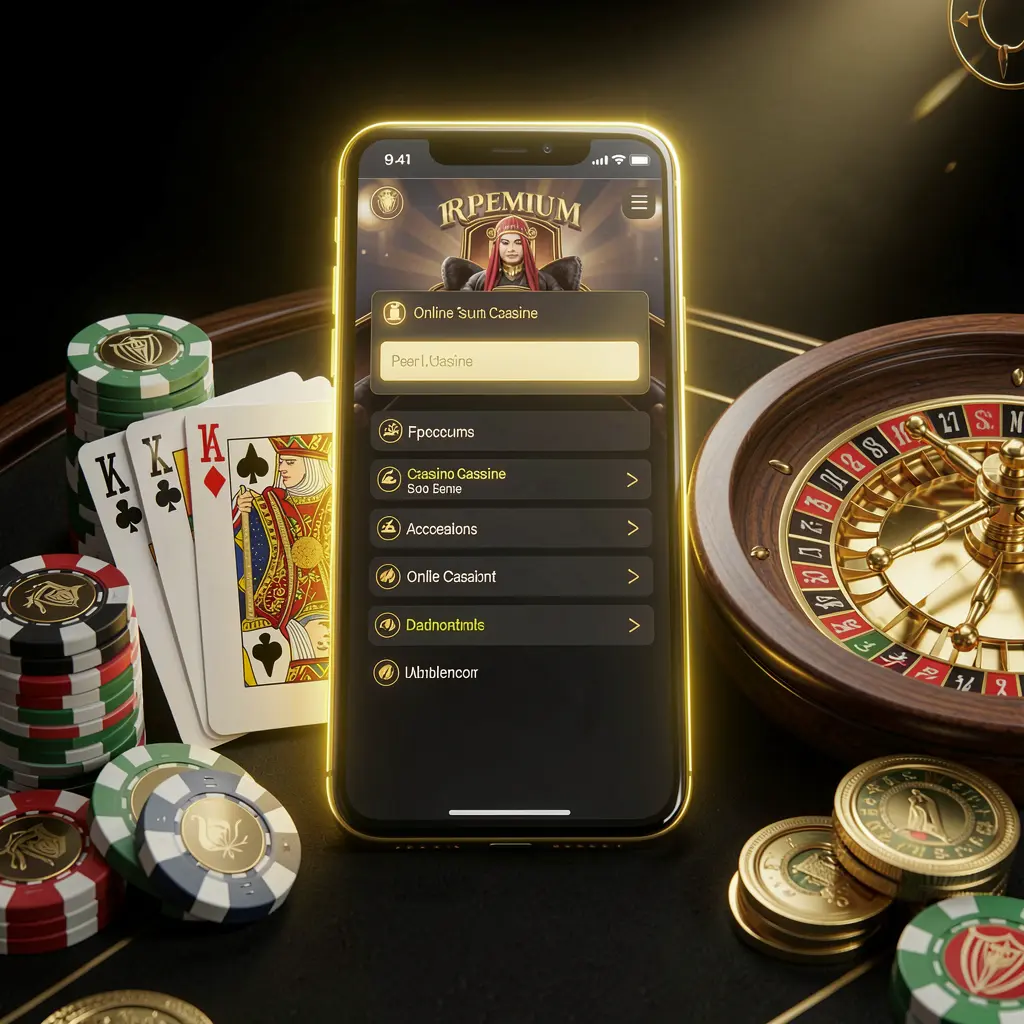 FU99 online casino account portal displayed on a glowing smartphone with premium cards, chips, roulette wheel, and coins against a black and gold background with cinematic lighting in a realistic 3D render FU99 online casino account portal displayed on a glowing smartphone with premium cards, chips, roulette wheel, and coins against a black and gold background with cinematic lighting in a realistic 3D render